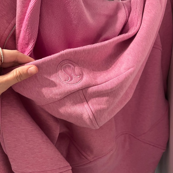 LULULEMON Scuba Oversized Half-Zip Hoodie PLUSH XS/S Dahlia Mauve - Picture 3 of 4